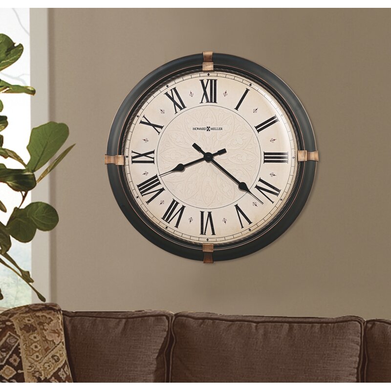 Howard Miller Oversized Atwater 24 Wall Clock And Reviews Wayfair